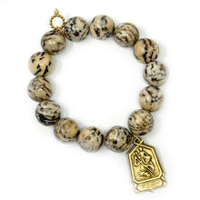 Feldspar with Large Gold St. Christopher