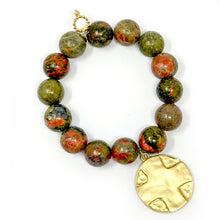 Unakite with Gold Lord's Prayer