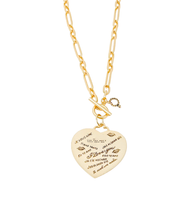 Modern Paperclip Necklace with Love in a Million Languages