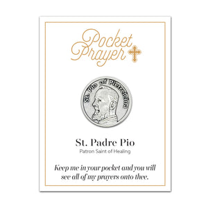 Padre Pio Pocket Prayer Coin