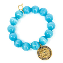 Tidal Calcite with Gold St. Christopher Disk