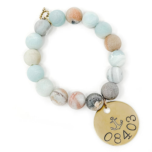 12mm Matte Amazonite with Longport