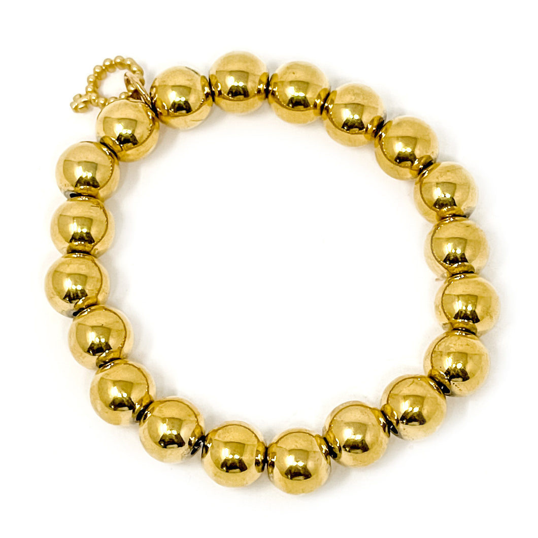 10mm Water Resistant Gold Hematite