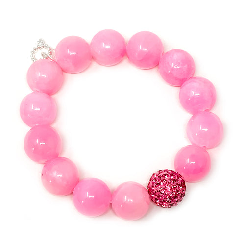 Bubblegum Jade with Pink Pave