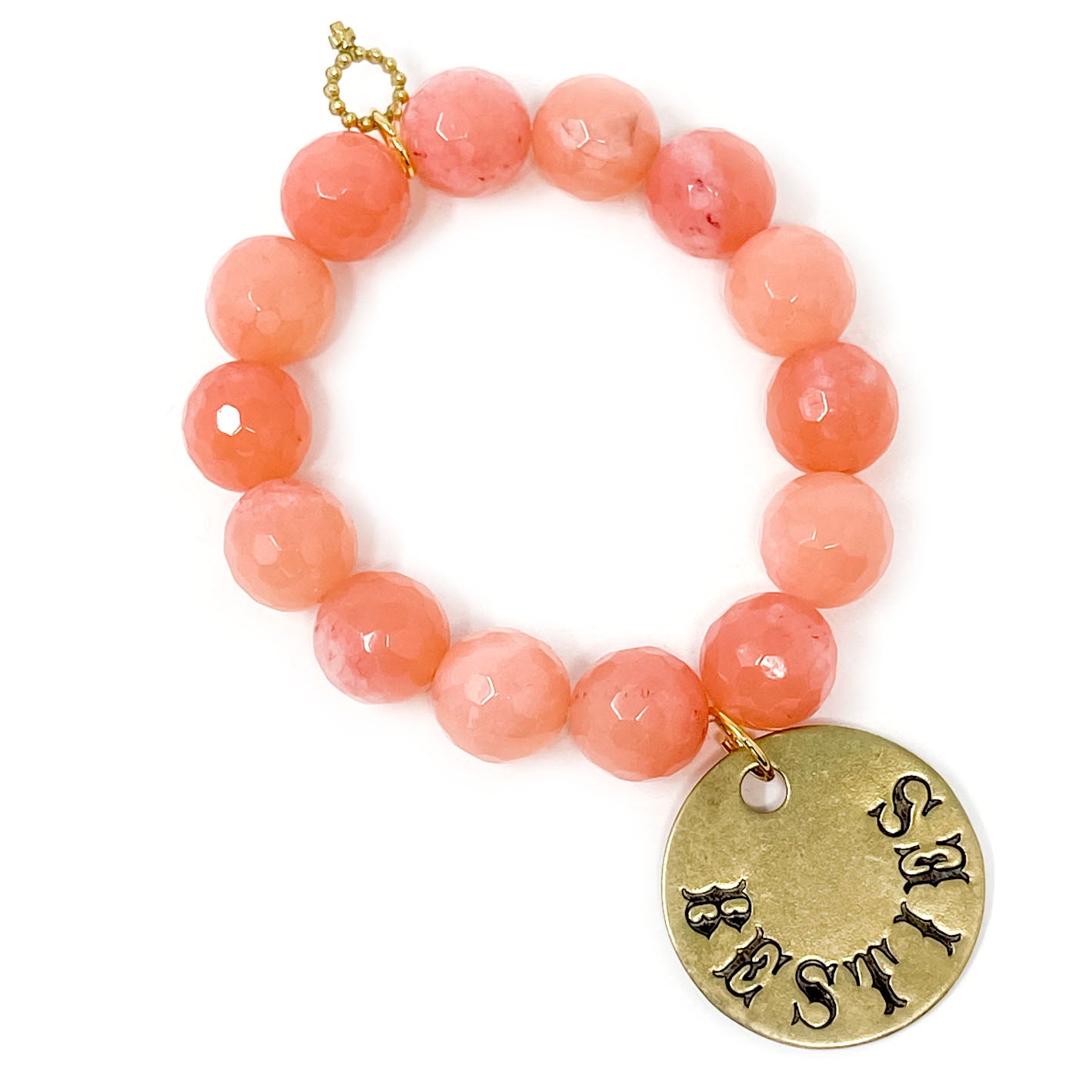 Bracelet With Vintage Medal – Powerbeads By Jen