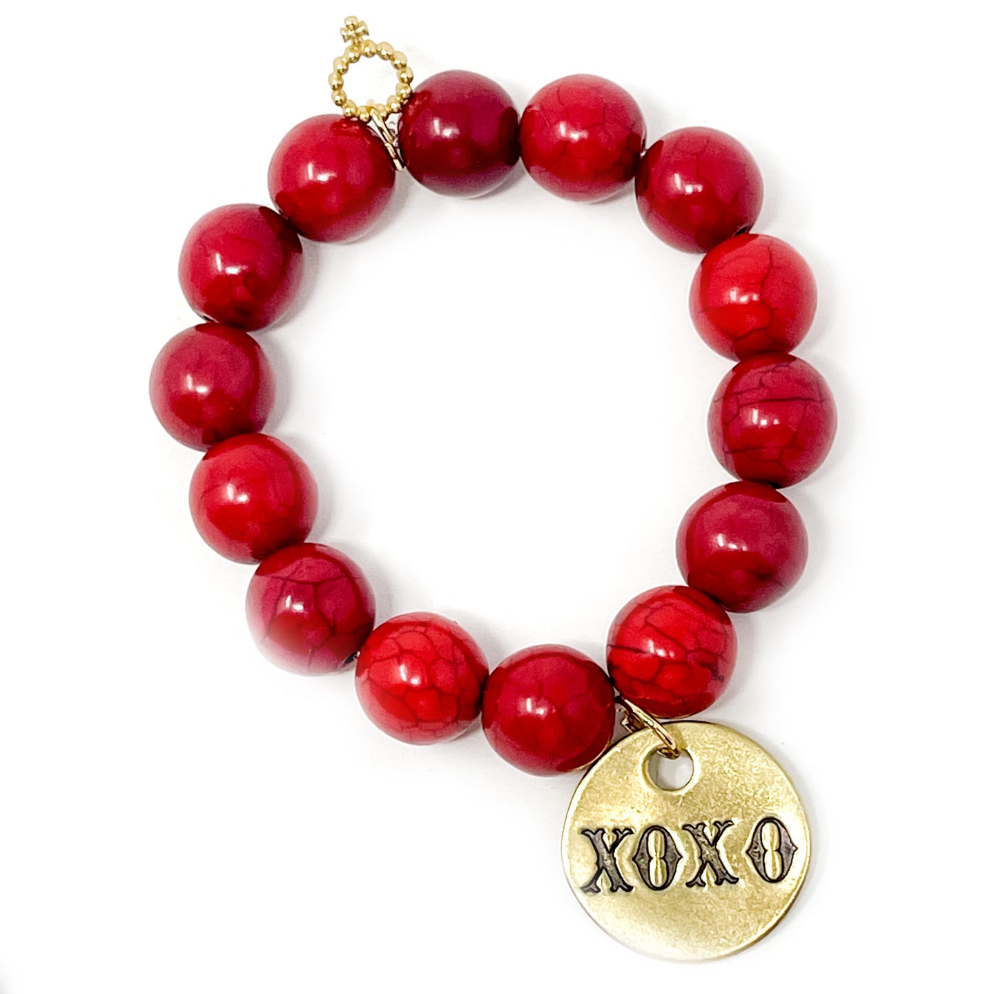 Red Howlite with XOXO