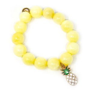 Lemonade Jade with an Enameled Pineapple