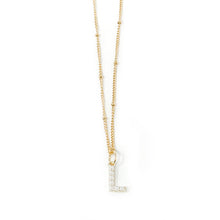 18" Non-Tarnish Beaded Chain with Pearl Initial