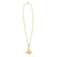 18" Matte Paperclip Queen Bee Necklace