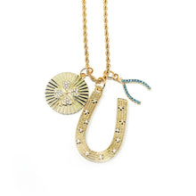 18" Matte Rope Chain Necklace with Good Vibes Trio