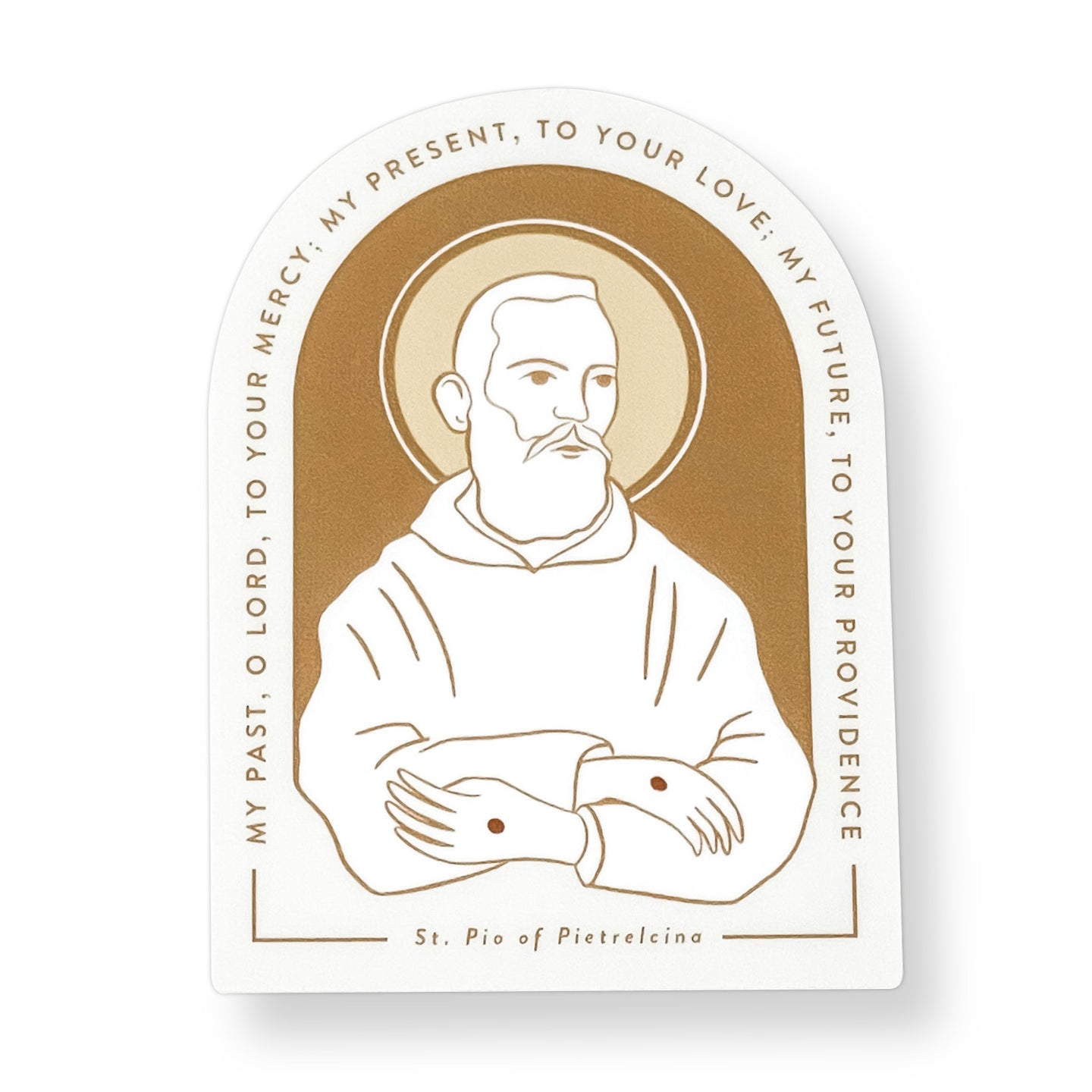 Faith Sticker- St. Padre Pio