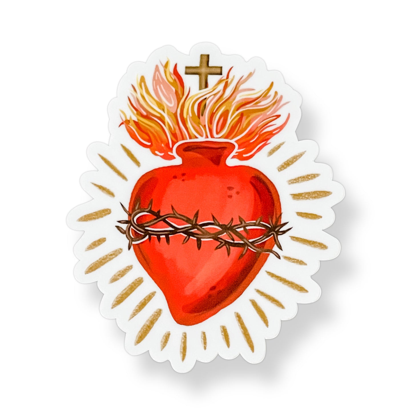 Faith Sticker- Sacred Heart of Jesus