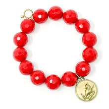 Faceted Cardinal Agate with I Will Always Be With You Cardinal