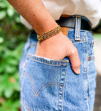 4mm Water Resistant Gold Hematite Stackable