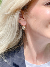 Non-Tarnish Gold Bow Accent Pearl Drop Earrings