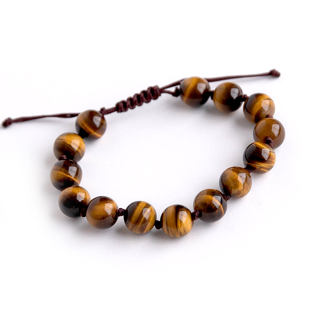 Unisex Adjustable Tiger Eye PowerBead