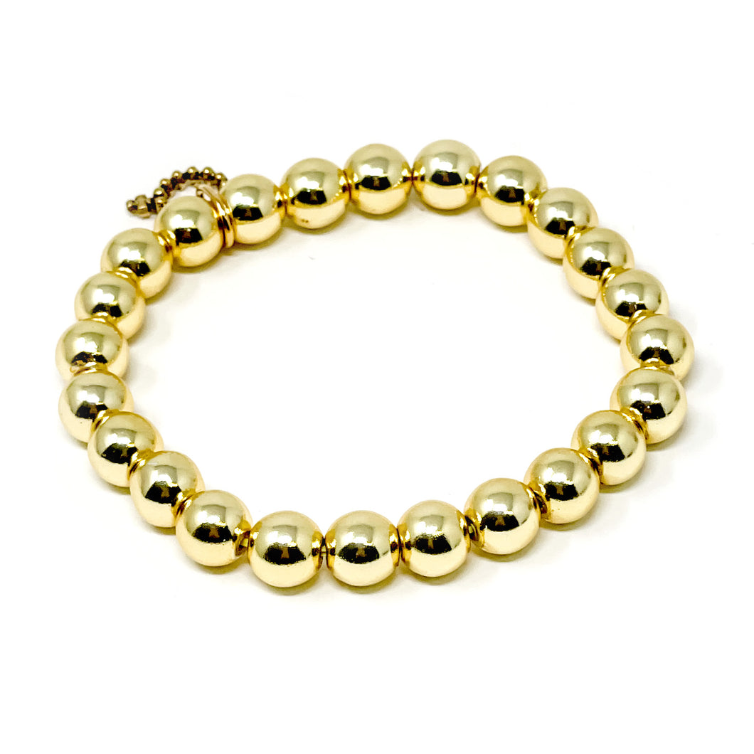 8mm Gold Filled & Non-Tarnish Gold Hematite Stackable PowerBeads