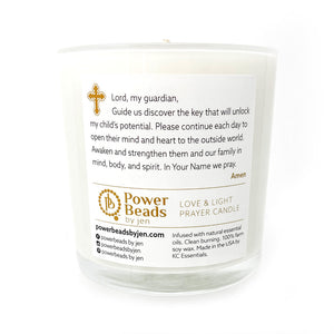 Autism Support Love & Light Prayer Candle to benefit the Kinney Center for Autism Research
