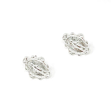 Silver Blessed Mother Earrings