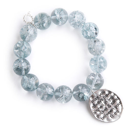Clearwater Quartz paired with a silver Sandy Toes medal
