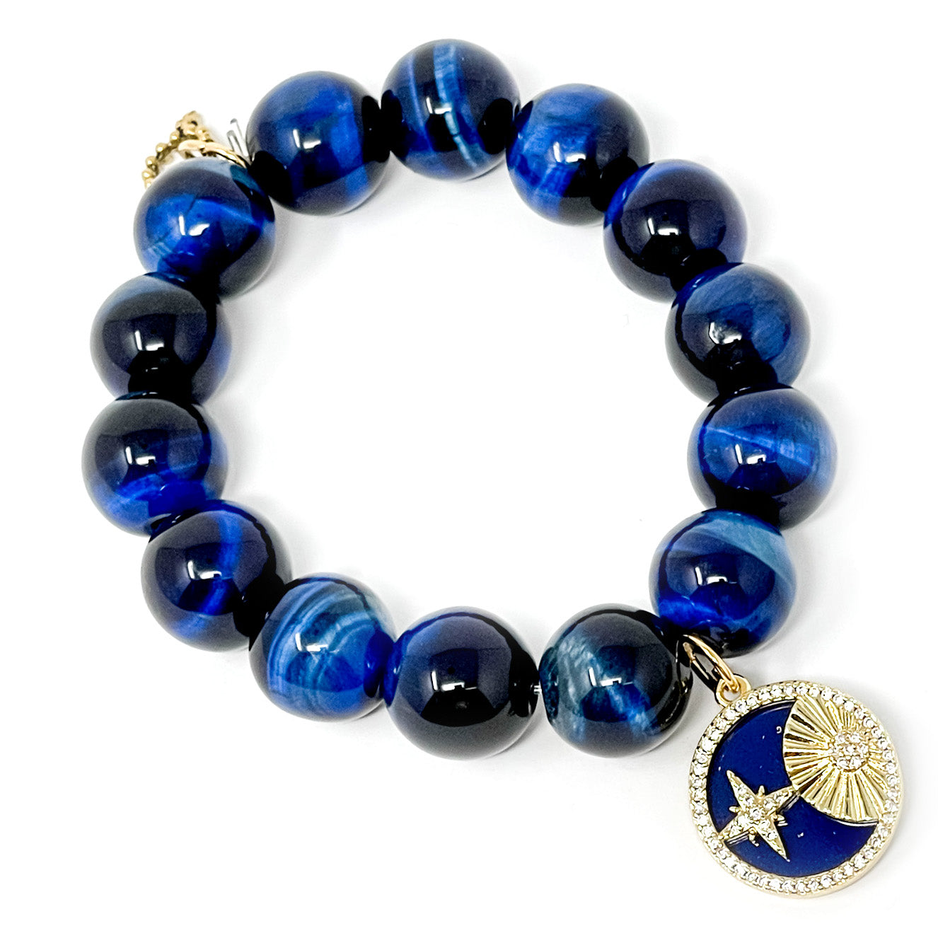 Midnight Blue Tiger Eye with Lapis North Star